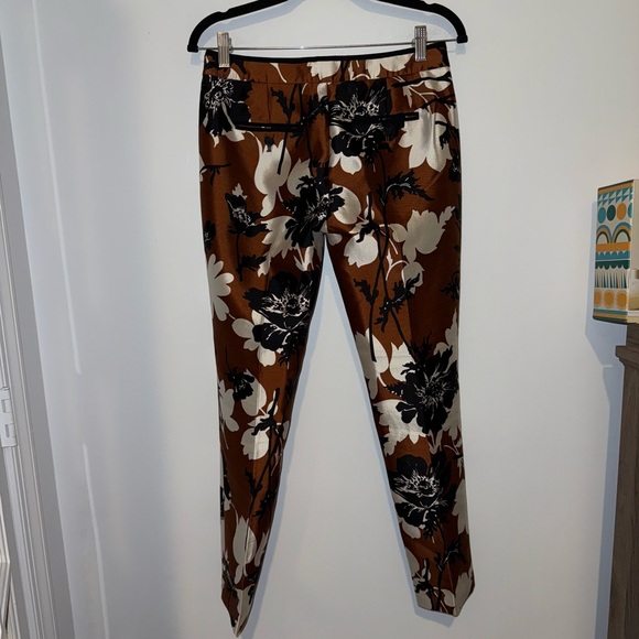 J Crew Collection Ochre Floral Silk
Wool Blend Pants Trousers Size 0 - Picture 8 of 14